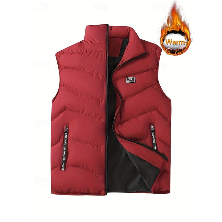 Men's Quilted Padded Gilet with Zip Pockets