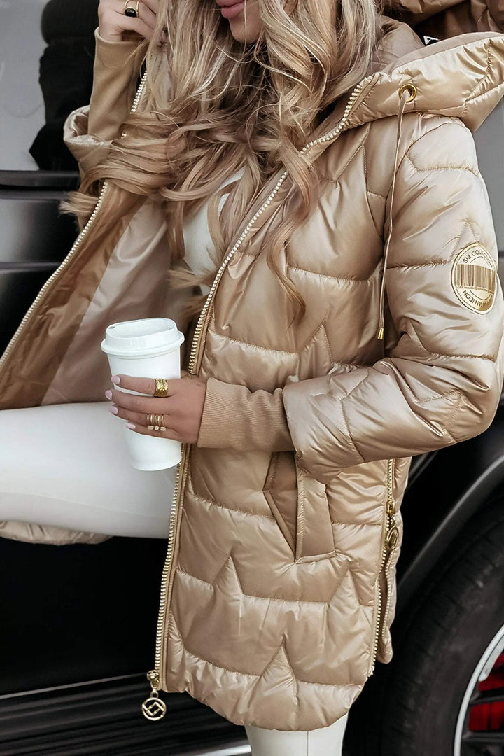 Sophia | Quilted Hooded Puffer Jacket
