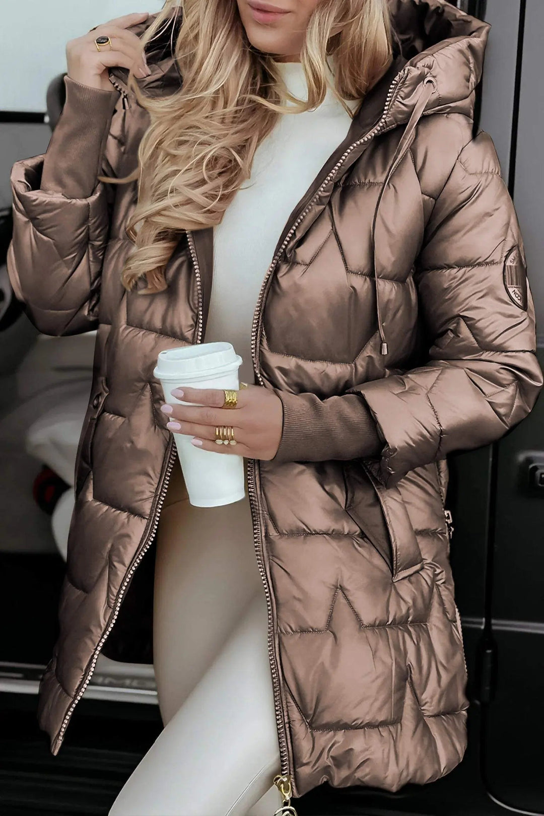 Sophia | Quilted Hooded Puffer Jacket