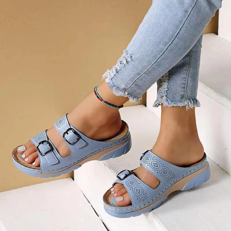 Grace | Orthopedic Double Buckle Walking Sandals