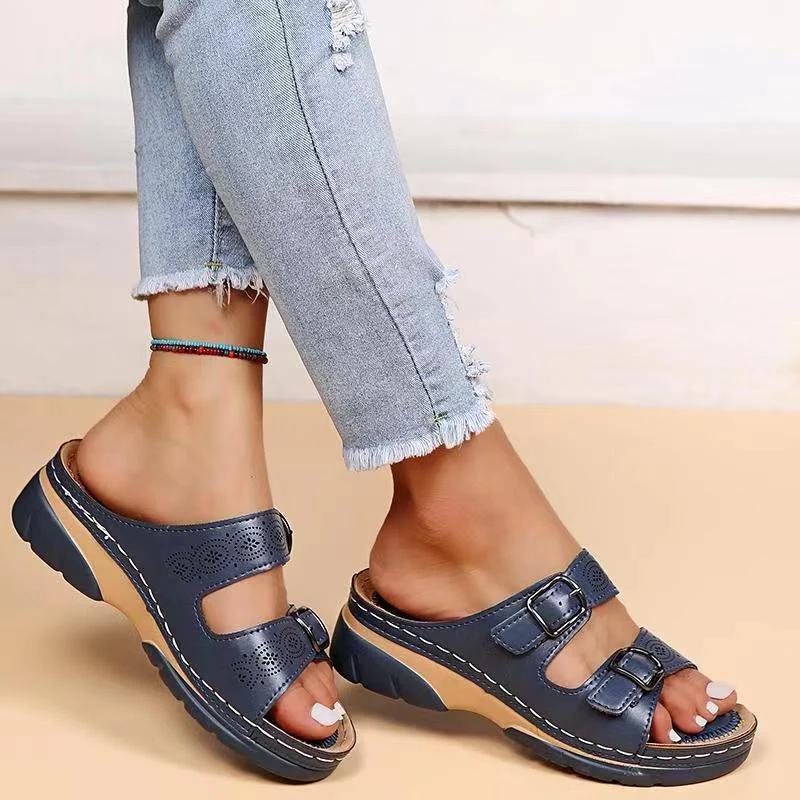Grace | Orthopedic Double Buckle Walking Sandals