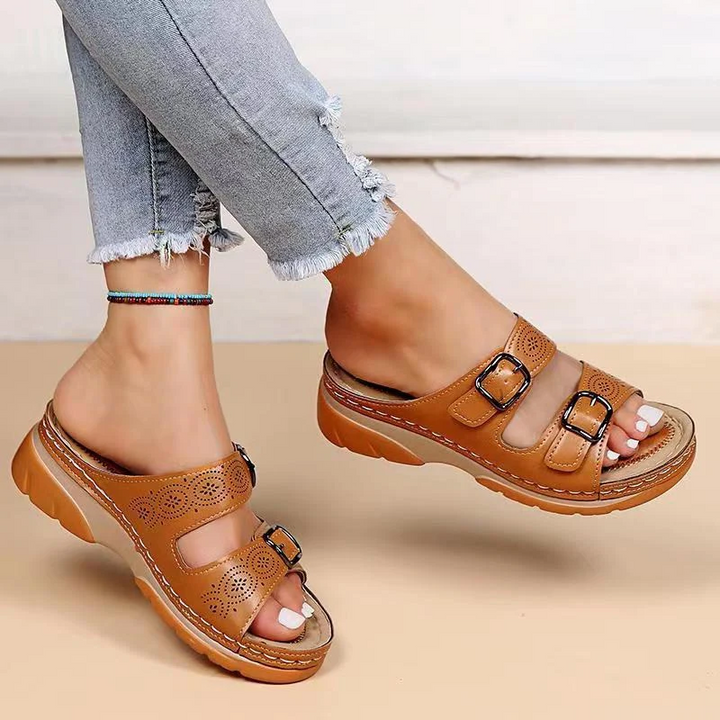 Grace | Orthopedic Double Buckle Walking Sandals