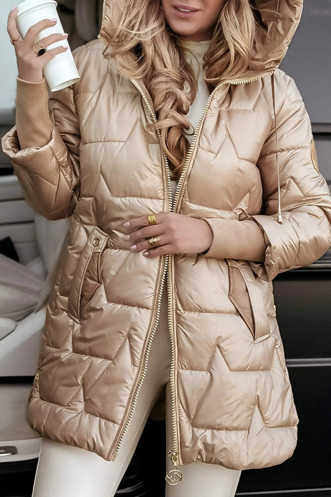 Sophia | Quilted Hooded Puffer Jacket