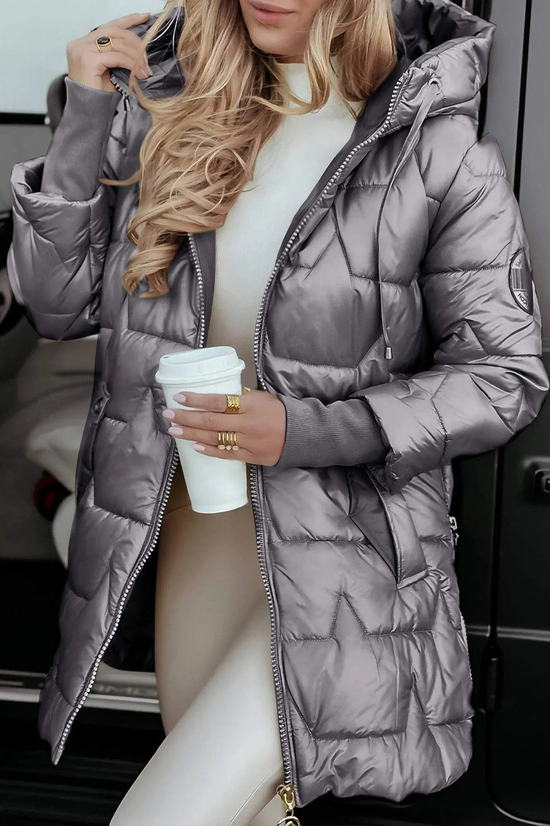 Sophia | Quilted Hooded Puffer Jacket