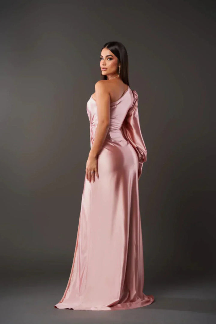 Gisella | Elegant One Shoulder Occasion Maxi Dress