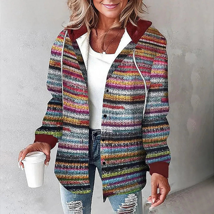 Sophie | Casual Checked Hooded Jacket