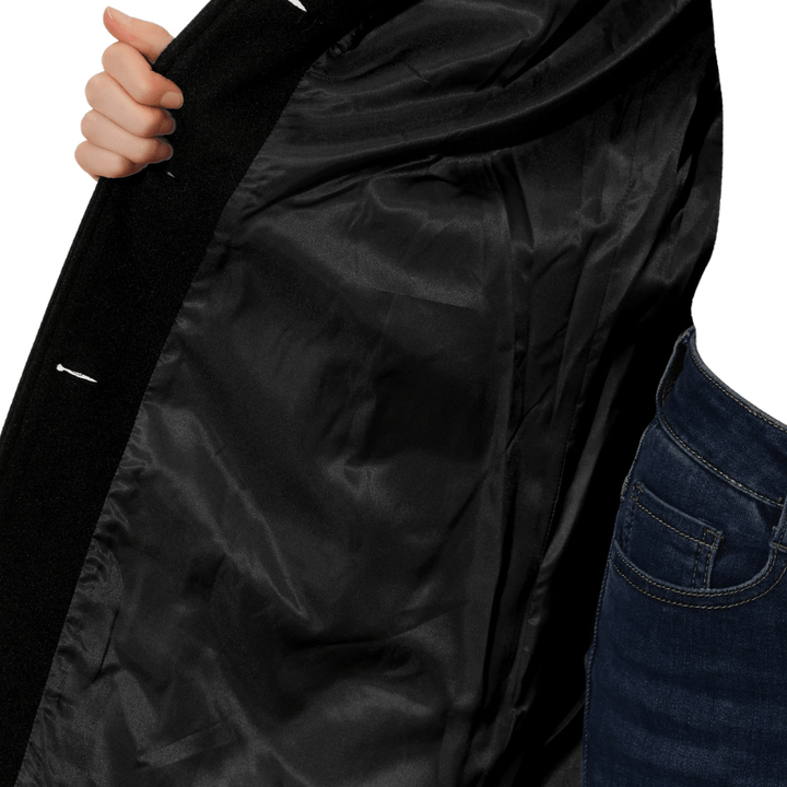 Women's Tailored A-Line Coat with Button Placket