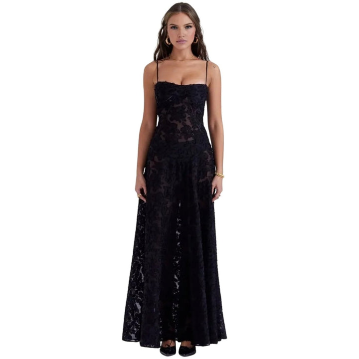 Strappy Floral Occasion Maxi Dress