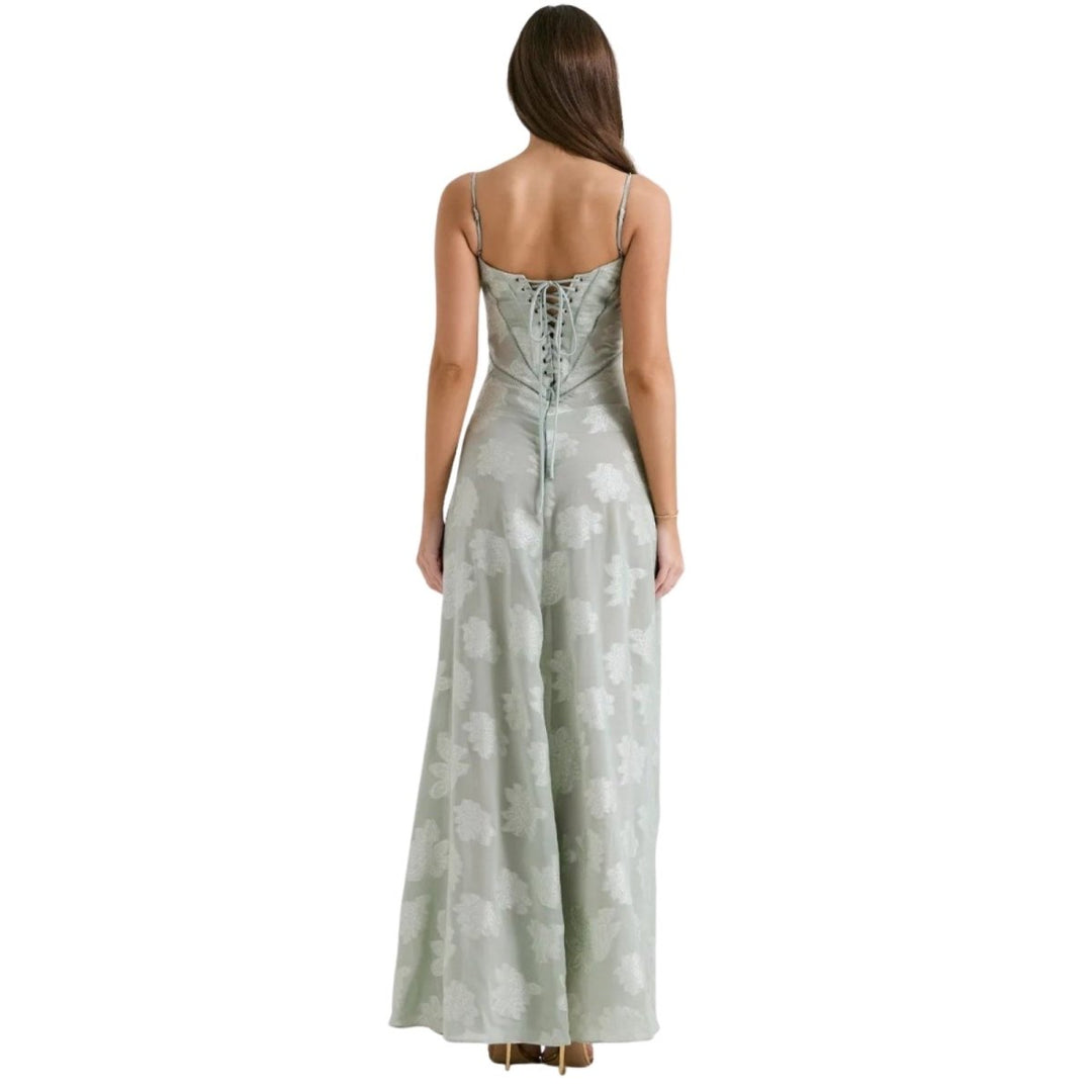 Strappy Floral Occasion Maxi Dress