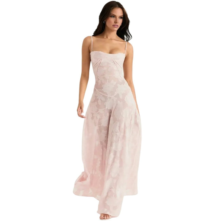 Strappy Floral Occasion Maxi Dress
