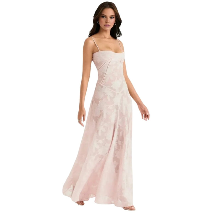 Strappy Floral Occasion Maxi Dress