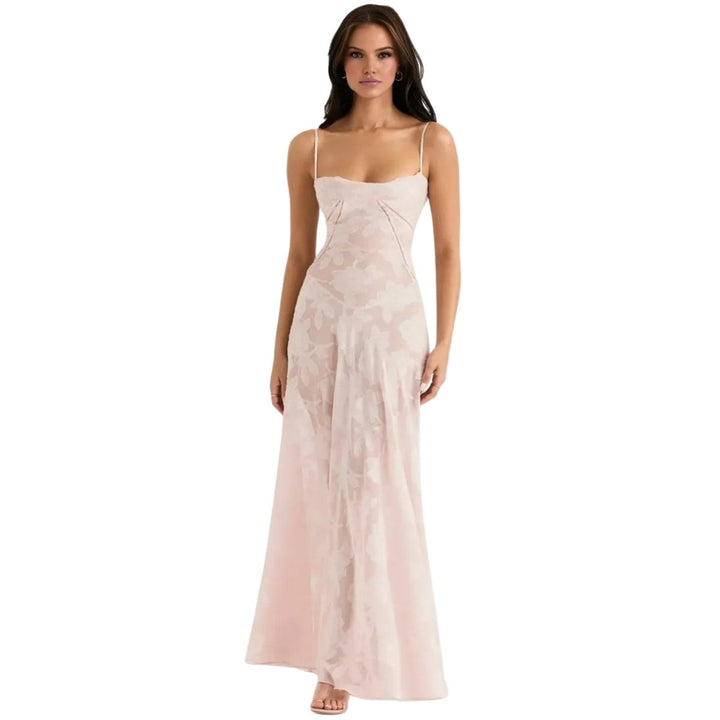 Strappy Floral Occasion Maxi Dress