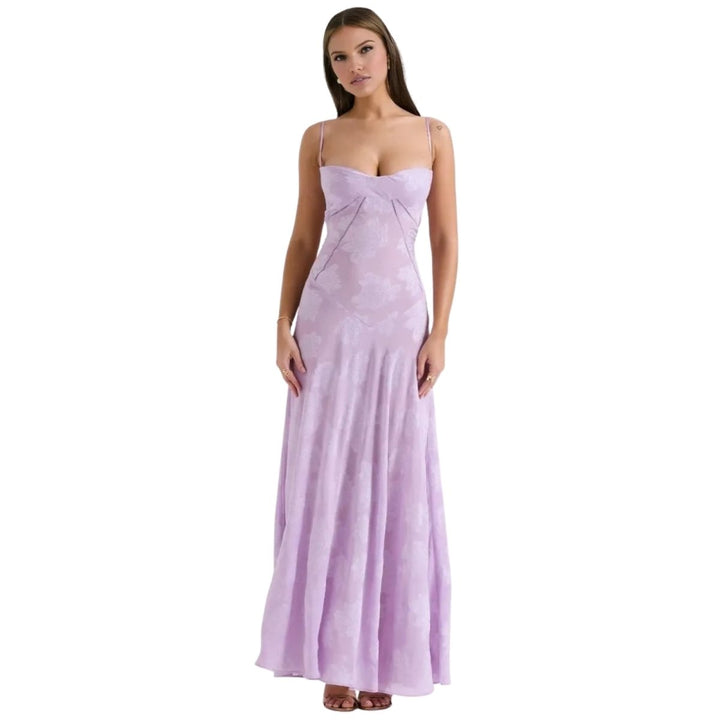 Strappy Floral Occasion Maxi Dress