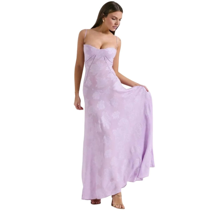 Strappy Floral Occasion Maxi Dress