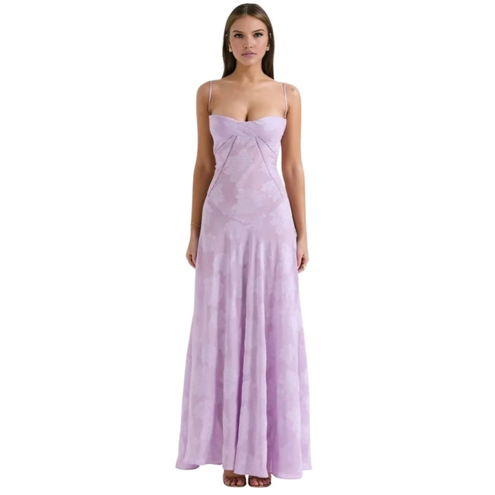 Strappy Floral Occasion Maxi Dress