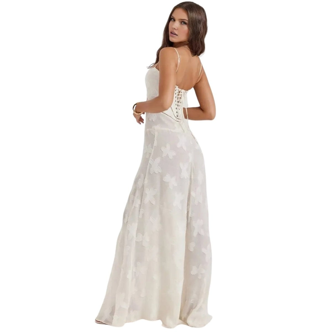 Strappy Floral Occasion Maxi Dress