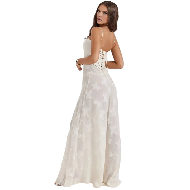 Strappy Floral Occasion Maxi Dress