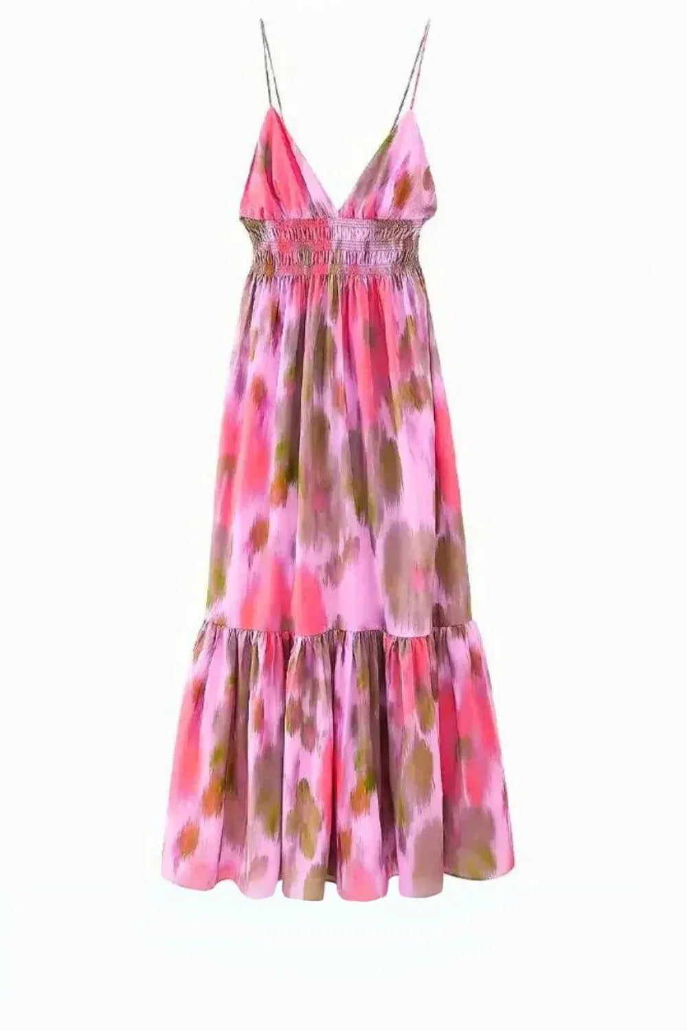 Boho Tie-Dye Maxi Dress for Women