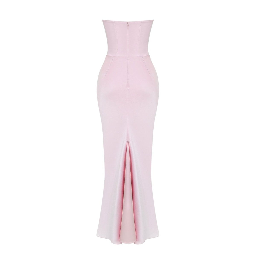Ruched Strapless Maxi Dress for Women
