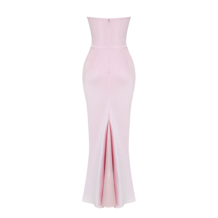 Ruched Strapless Maxi Dress for Women
