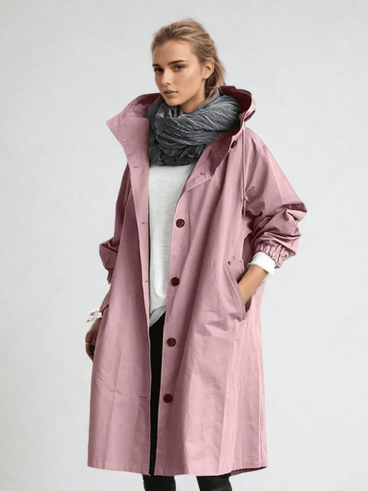 Willow | Relaxed Button Front Rain Coat
