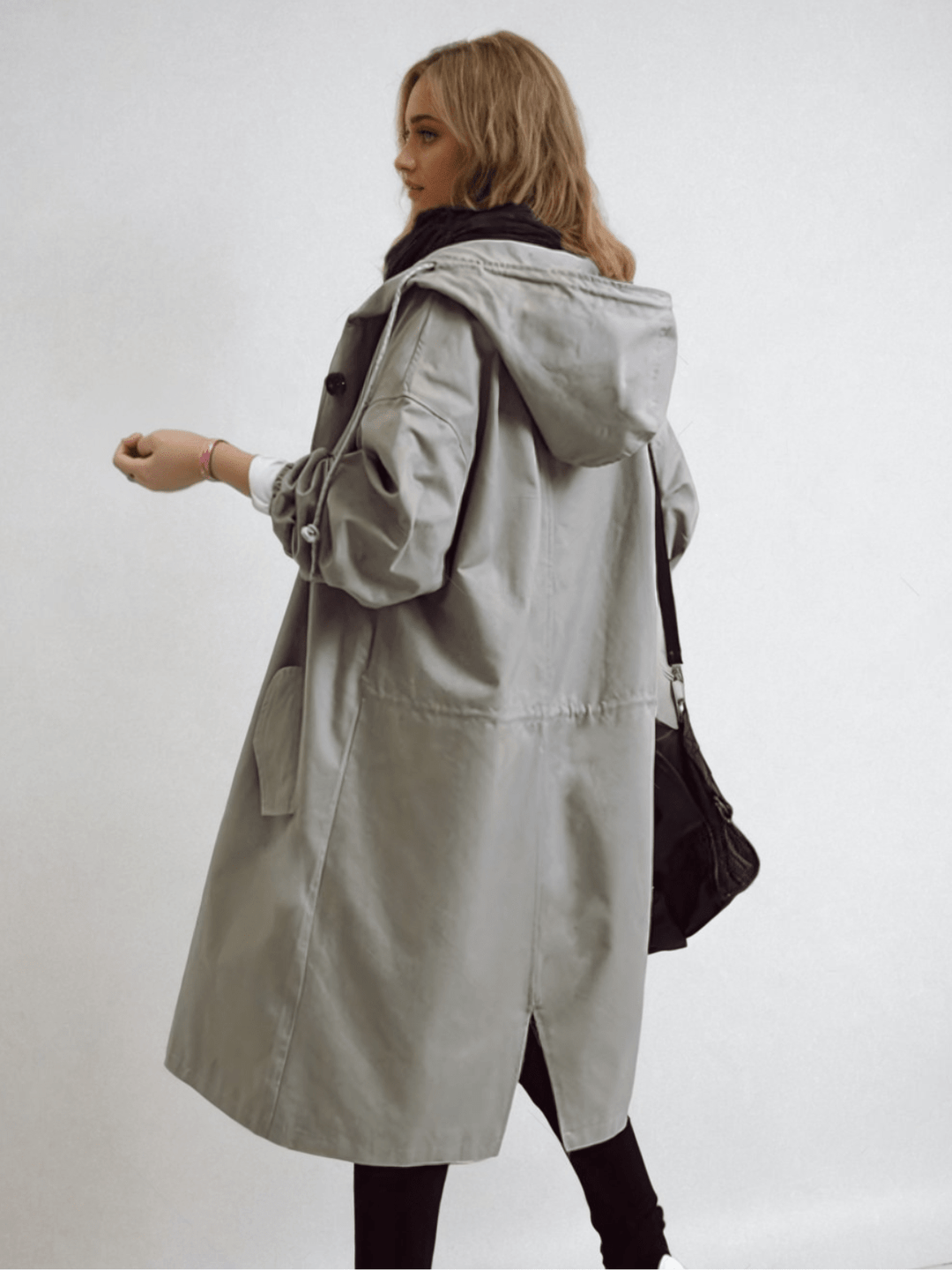 Willow | Relaxed Button Front Rain Coat