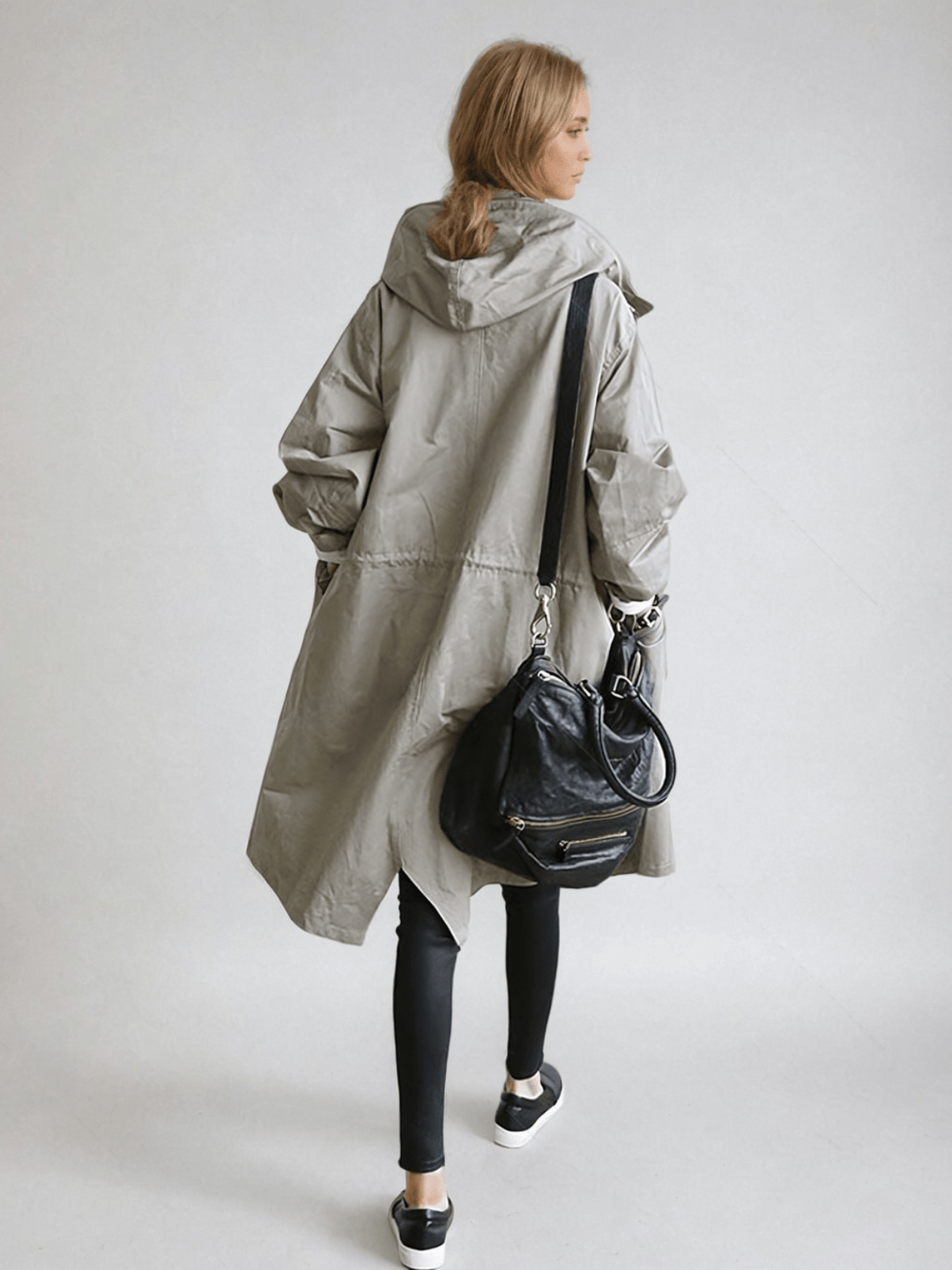 Willow | Relaxed Button Front Rain Coat