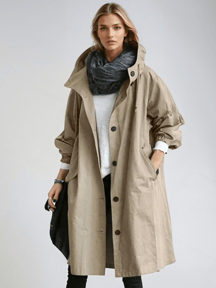 Willow | Relaxed Button Front Rain Coat