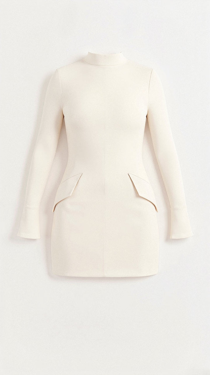 Anaya | Elegant High Neck Mini Dress