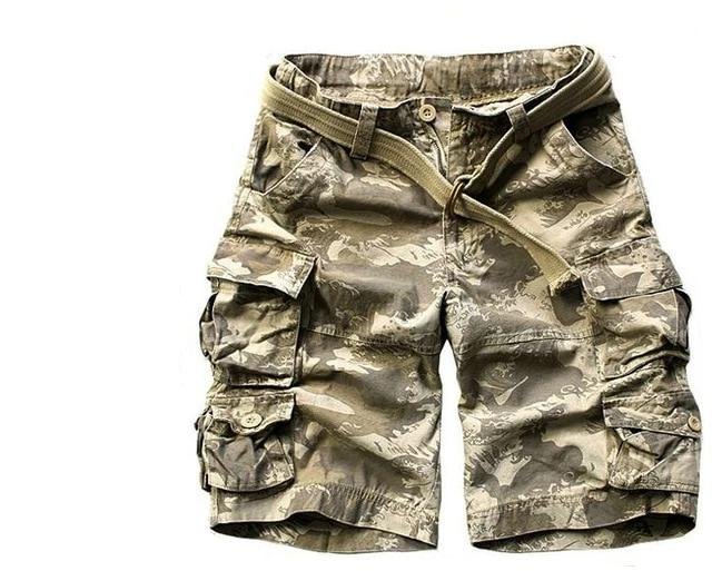 Mens Camo Cargo Shorts
