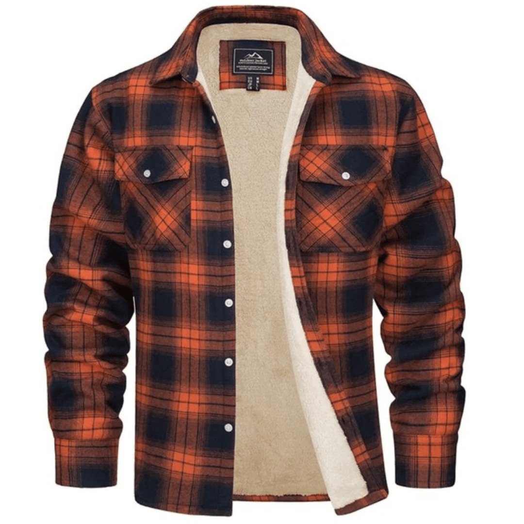 Sherpa Lined Check Shirt Jacket