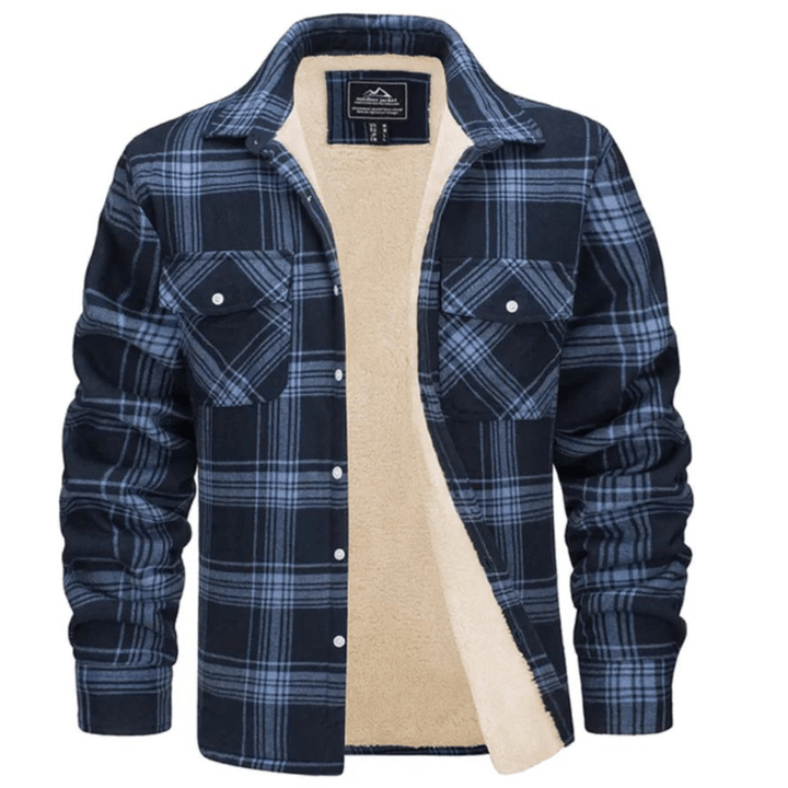 Sherpa Lined Check Shirt Jacket
