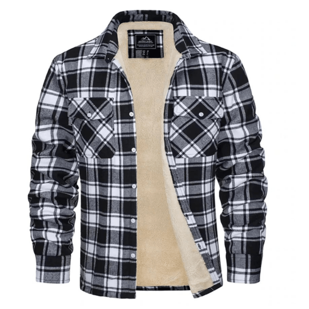 Sherpa Lined Check Shirt Jacket