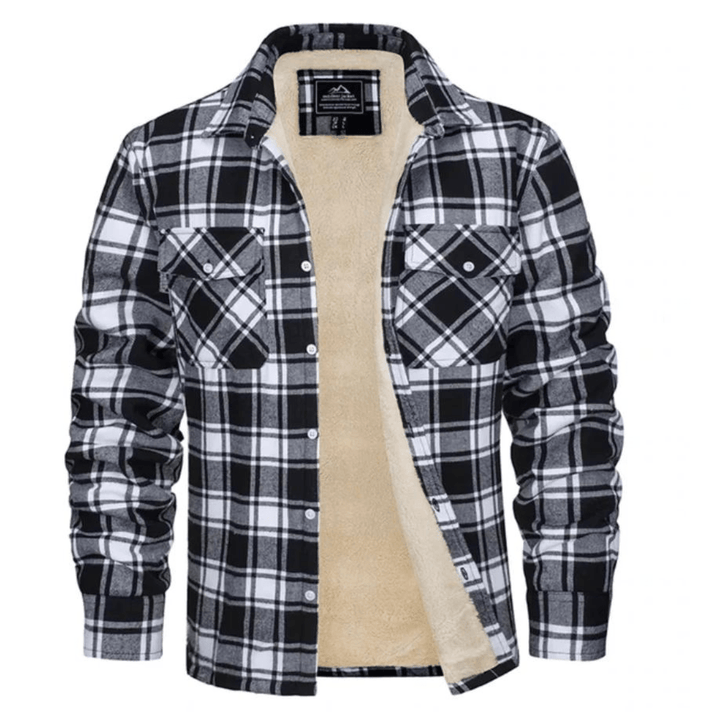 Sherpa Lined Check Shirt Jacket