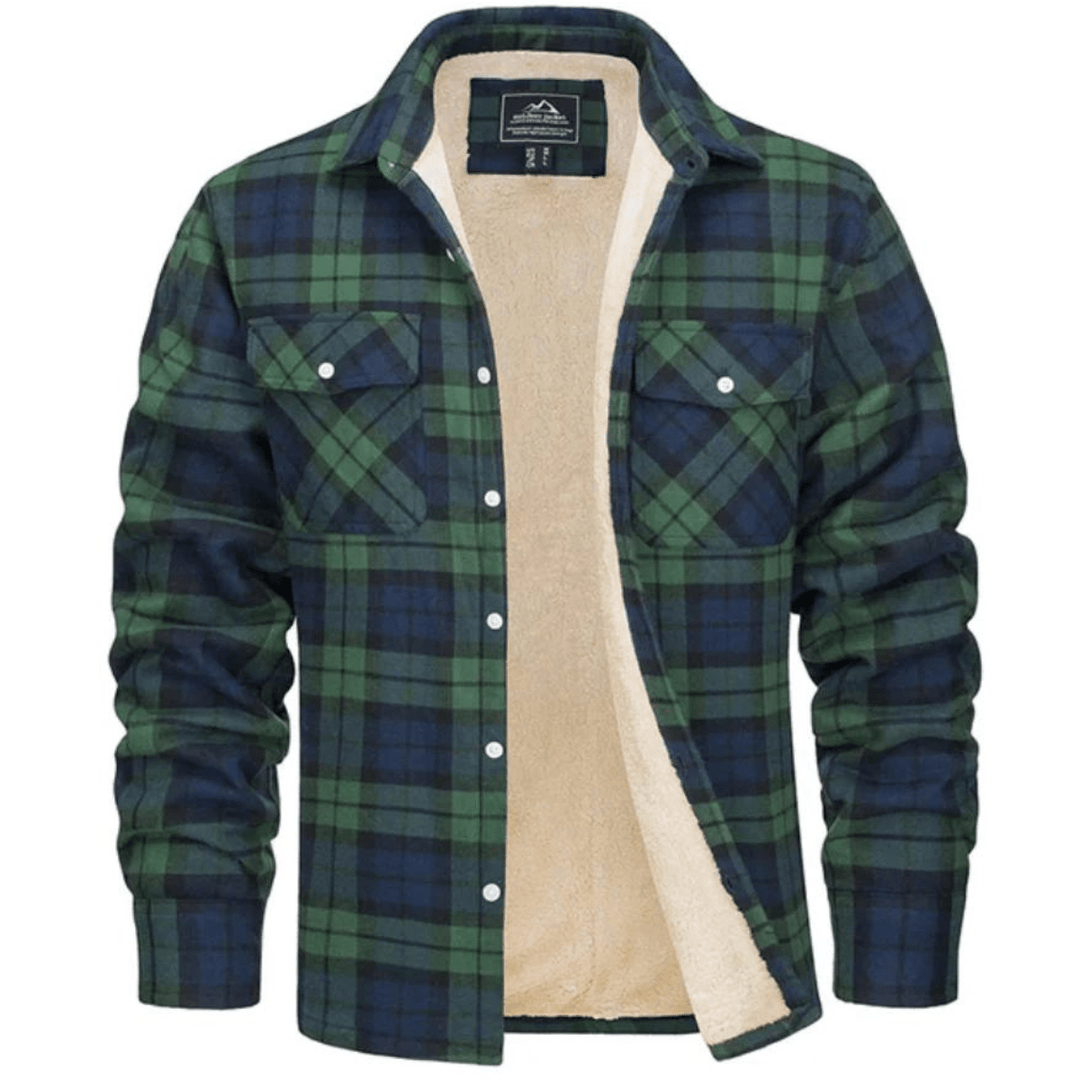 Sherpa Lined Check Shirt Jacket