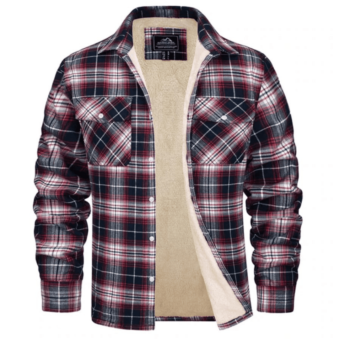 Sherpa Lined Check Shirt Jacket