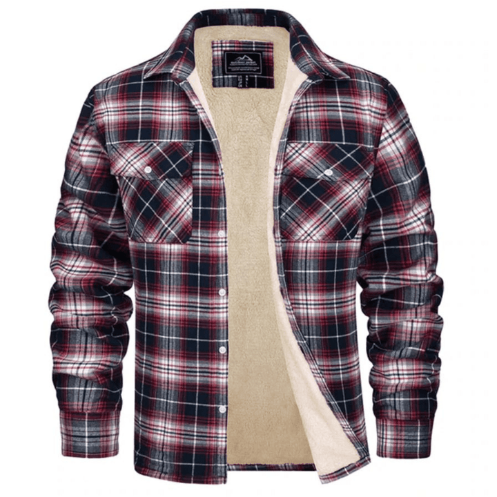 Sherpa Lined Check Shirt Jacket