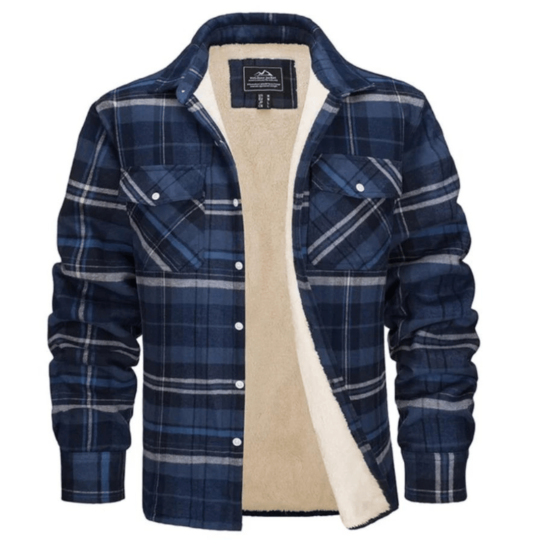 Sherpa Lined Check Shirt Jacket