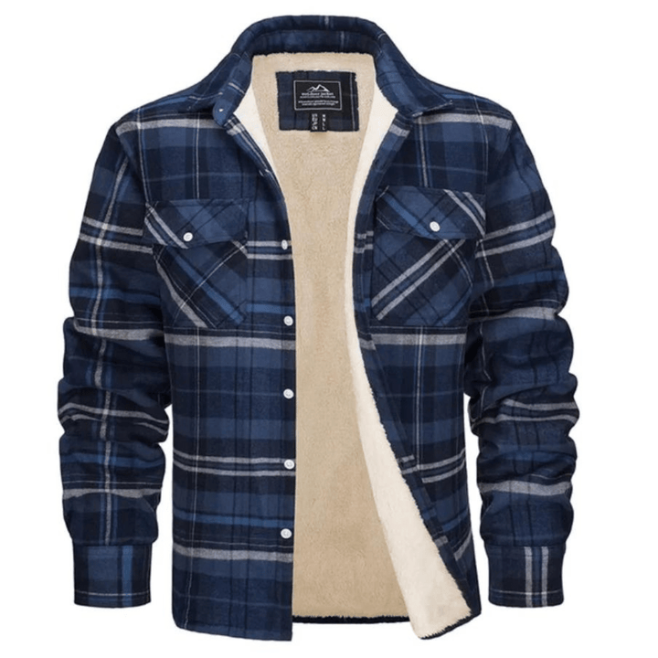 Sherpa Lined Check Shirt Jacket