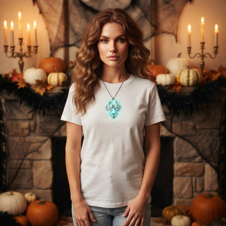 Glow in the Dark Halloween Spider Necklace