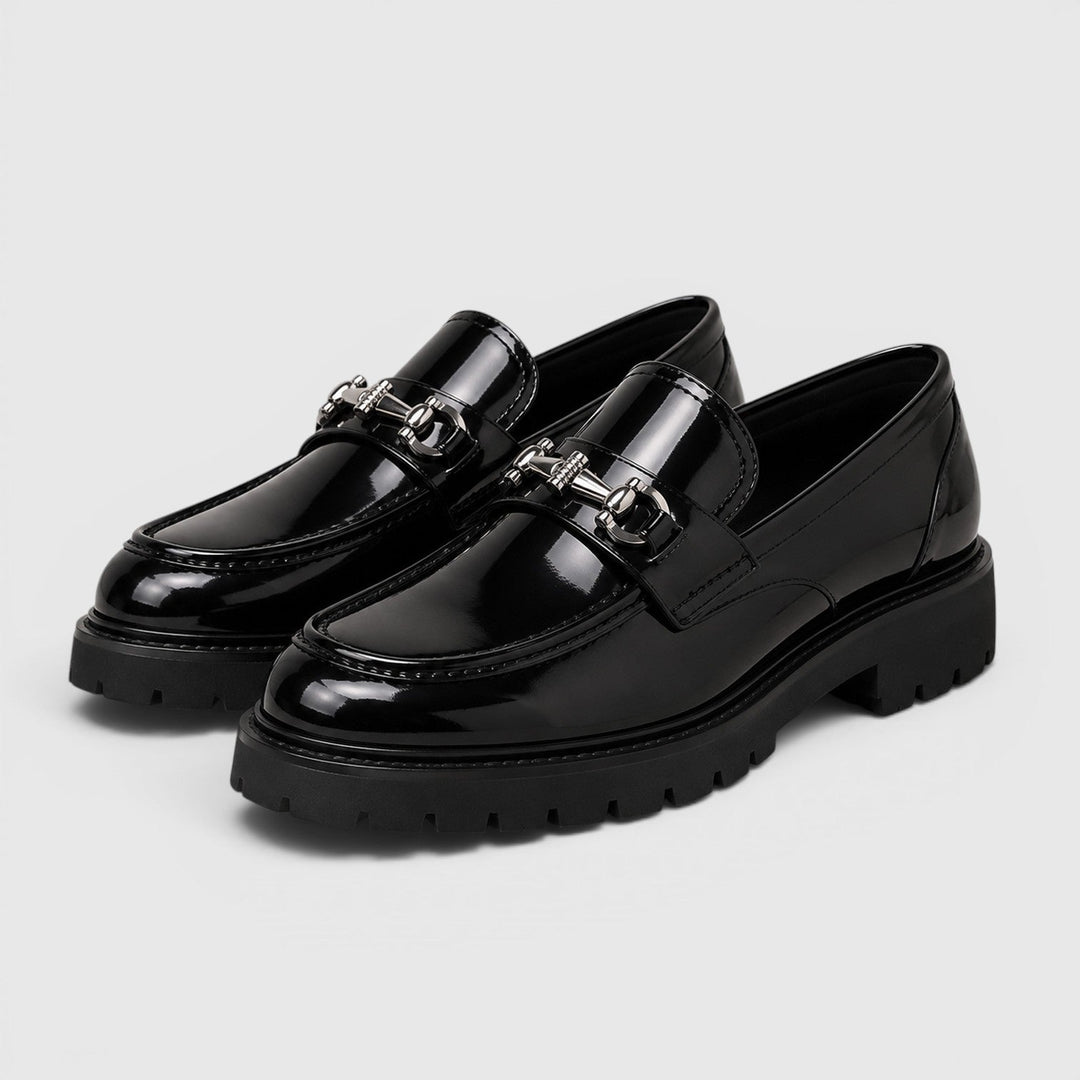 Men's Chunky Sole Loafers with Horsebit Buckle