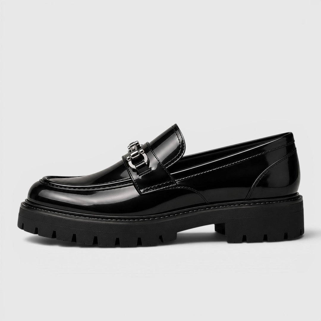 Men's Chunky Sole Loafers with Horsebit Buckle
