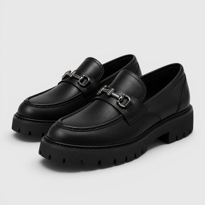 Men's Chunky Sole Loafers with Horsebit Buckle