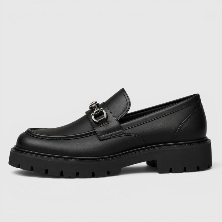 Men's Chunky Sole Loafers with Horsebit Buckle