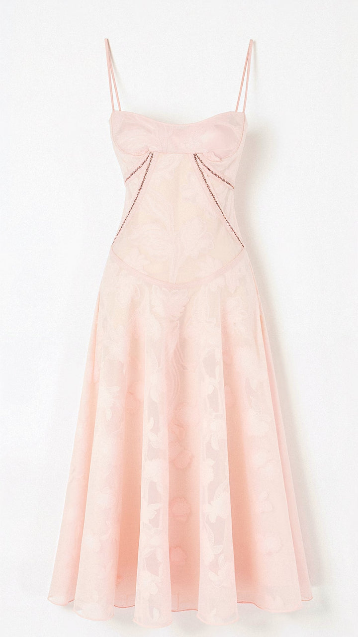 Celeste | Floral Lace Sheer Maxi Dress