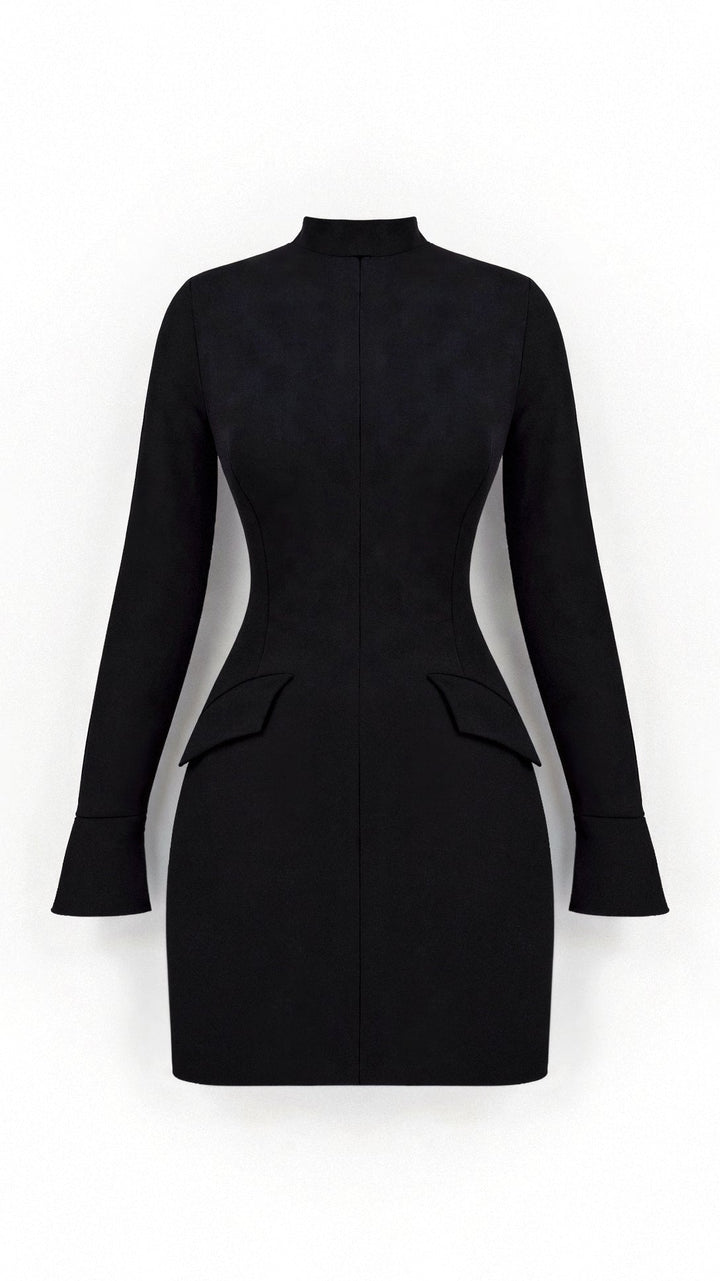 Anaya | Elegant High Neck Mini Dress