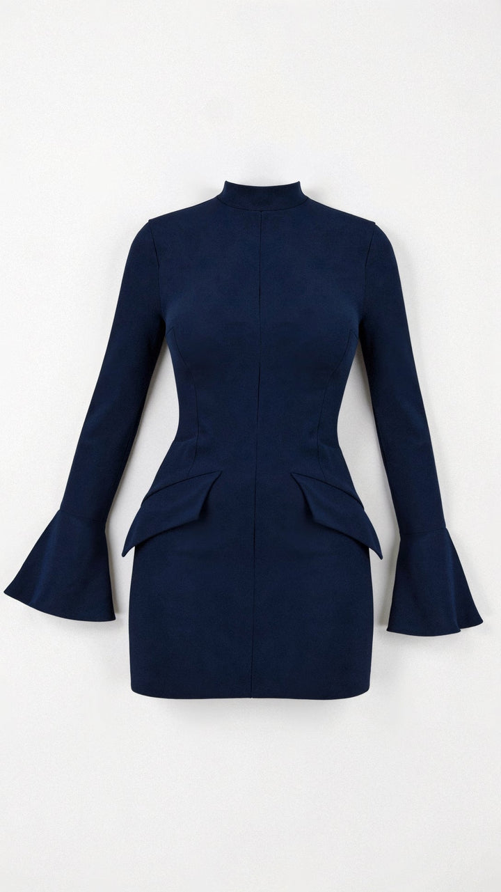 Anaya | Elegant High Neck Mini Dress