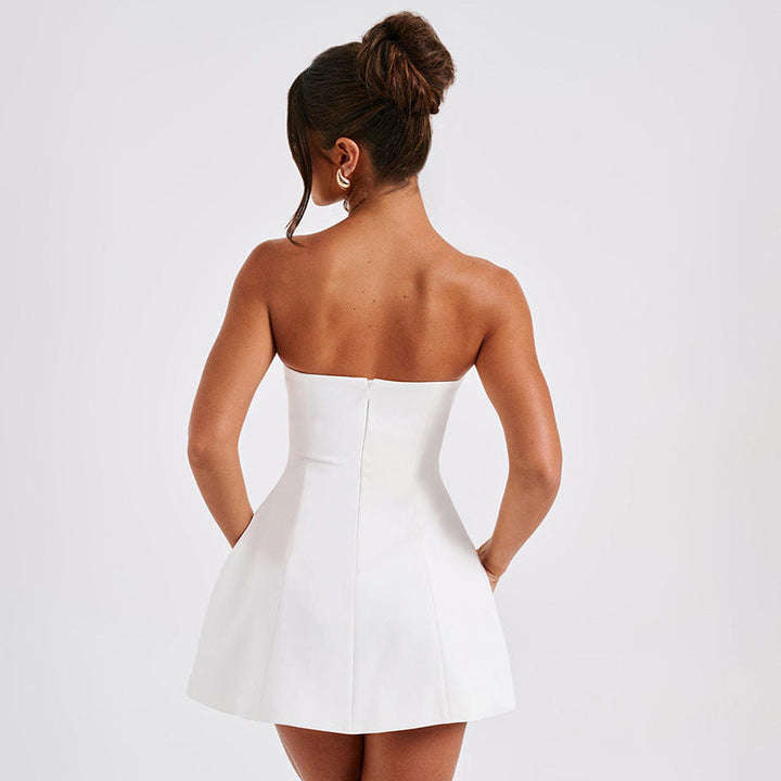 Alessia | Strapless A-Line Mini Dress