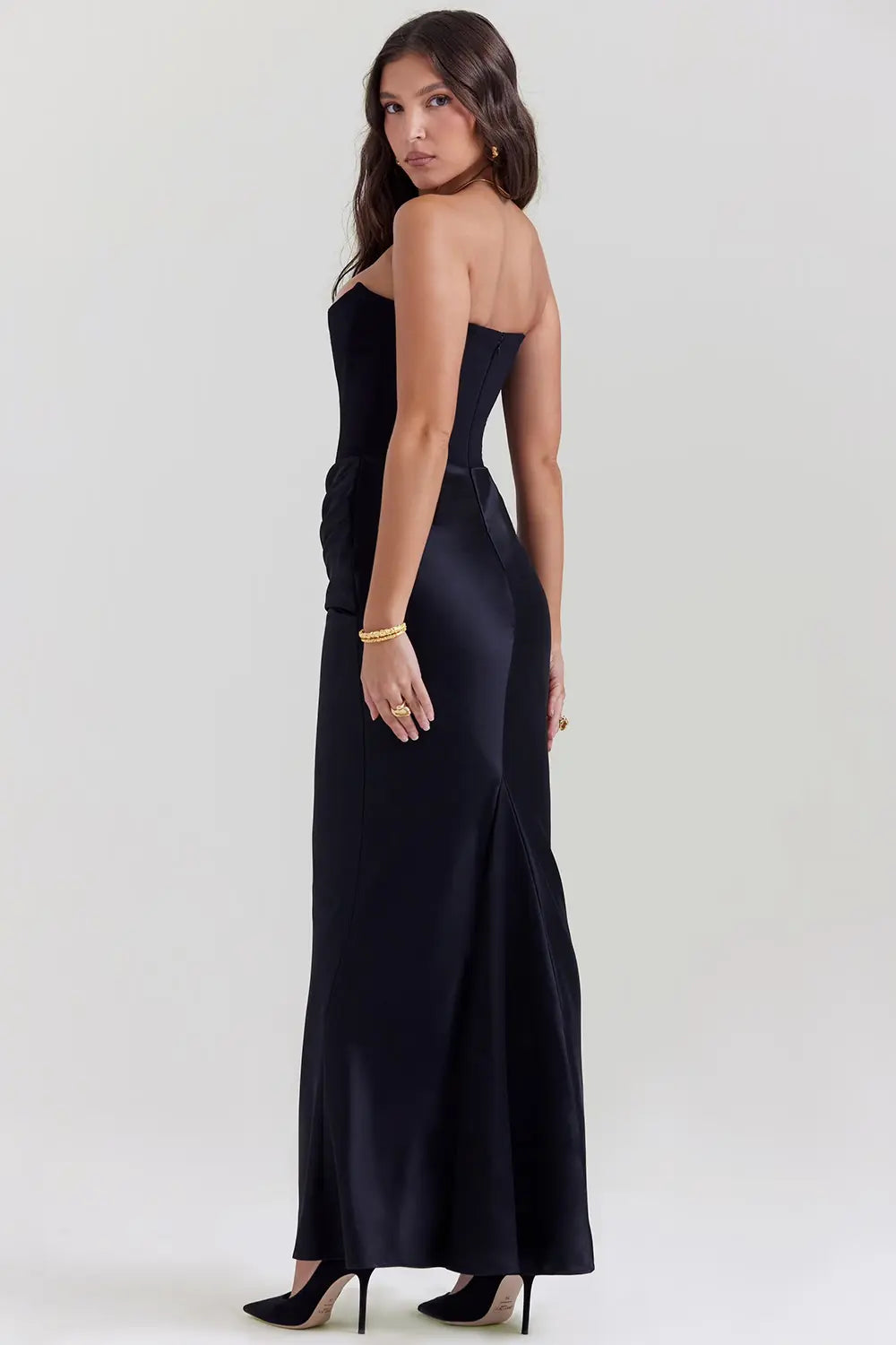 Celina | Formal Ruched Occasion Maxi Dress