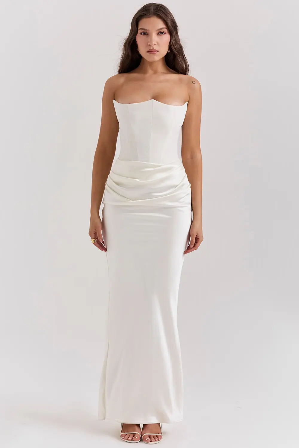 Celina | Formal Ruched Occasion Maxi Dress